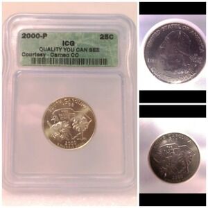 US MINT‎ Quarter Unisex 25C Silver Excellent 2000-P South Carolina ICG Slab